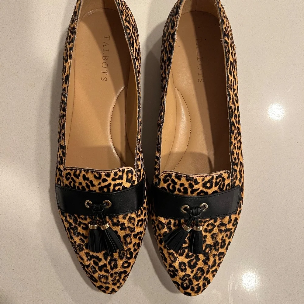 Talbots Francesca Leopard Driving Flats - Picture 4 of 7